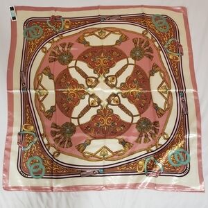 R-1631- Women's Scarf Pink Blue Black NWT